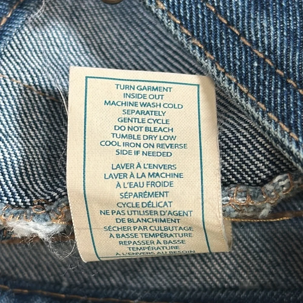 7 For All Mankind 7FAM Blue Jean Denim Overall Jumper Dress size 18 months